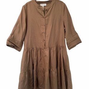 Apiece Apart Maurino Drop Waist Mini - L/ Camel